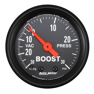 Z-Series mechanical boost/vac gauge 30psi
