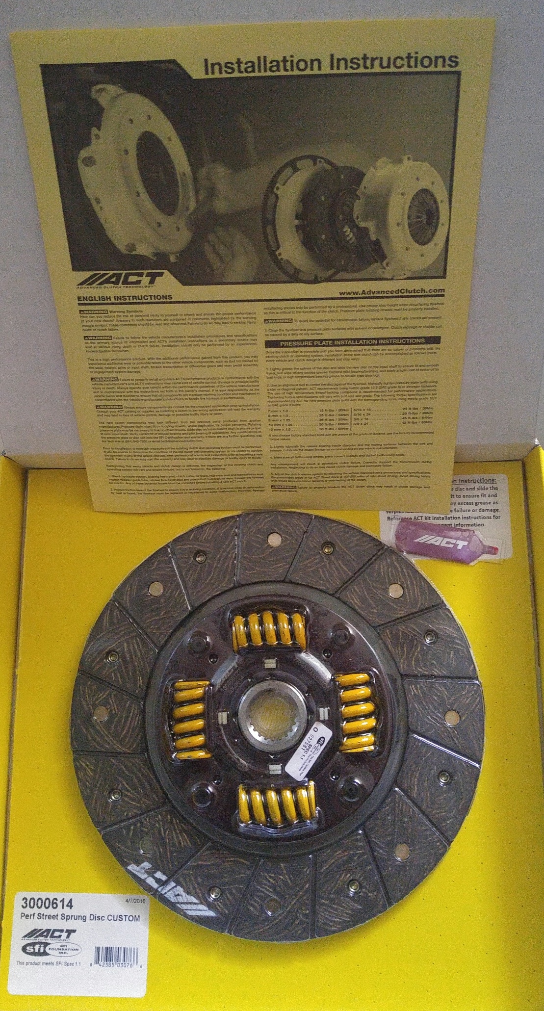 ACT Clutch Disc - S54 to 3SGTE