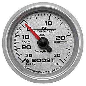 Ultra-Lite II mechanical boost/vac gauge 30psi
