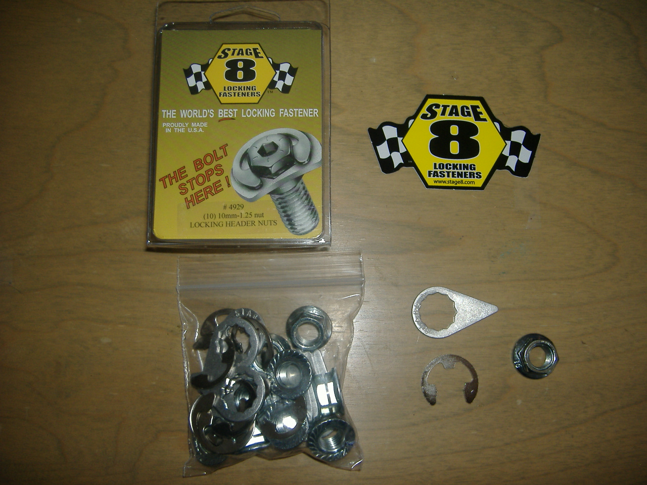 Stage 8 Header Locking Nut Kit