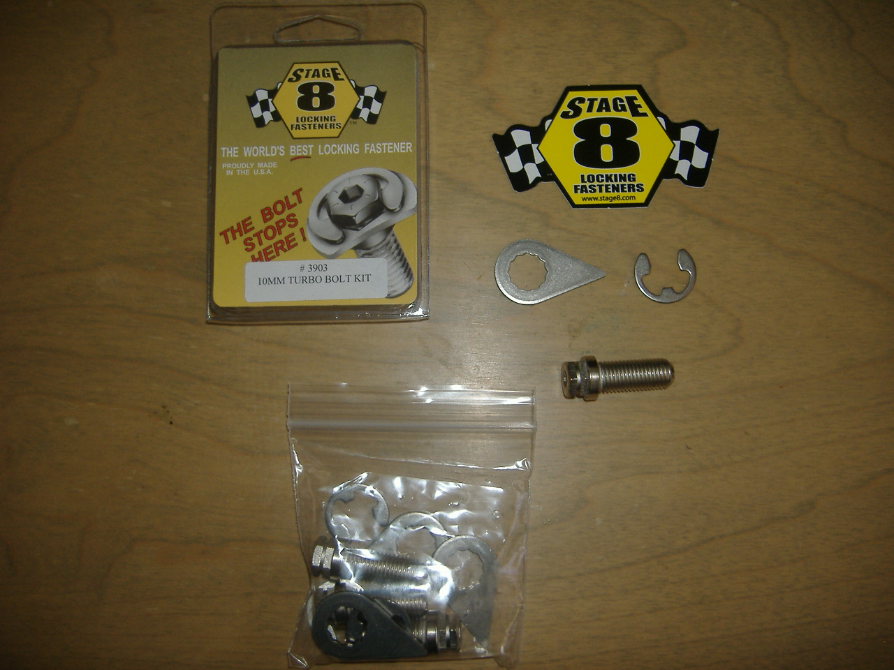 Stage 8 Turbo Locking Bolt Kit