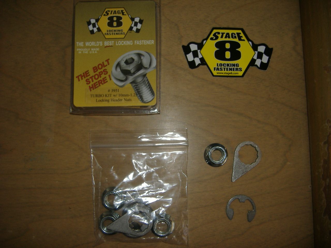 Stage 8 Turbo Locking Nut Kit