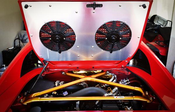 TCS Motorsports Engine Lid Dual Fan Shroud