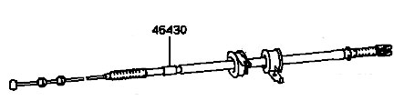 1987-89 MR2 Parking Brake Cables
