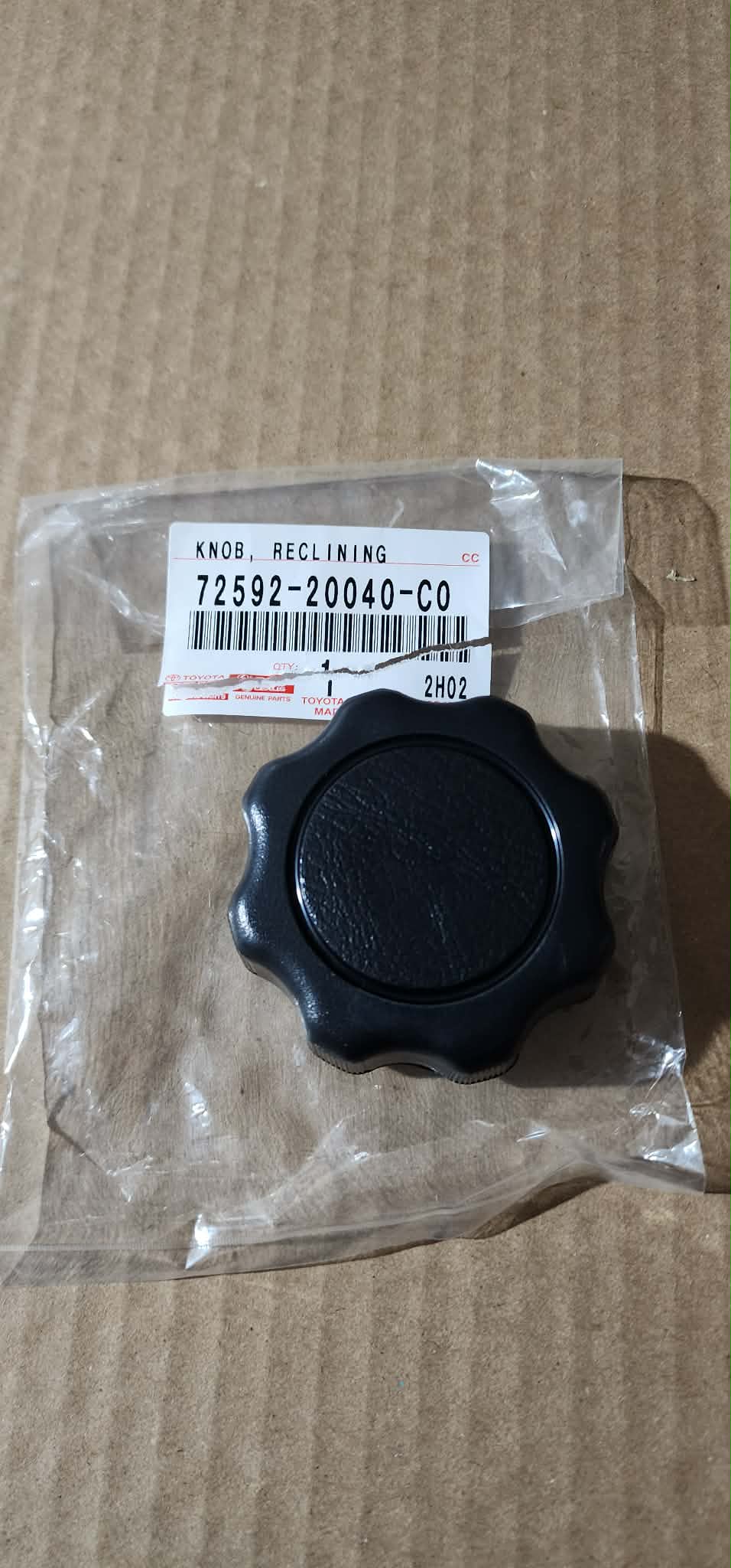 Toyota Mr2 Spyder Factory Seat Adjustment Knob