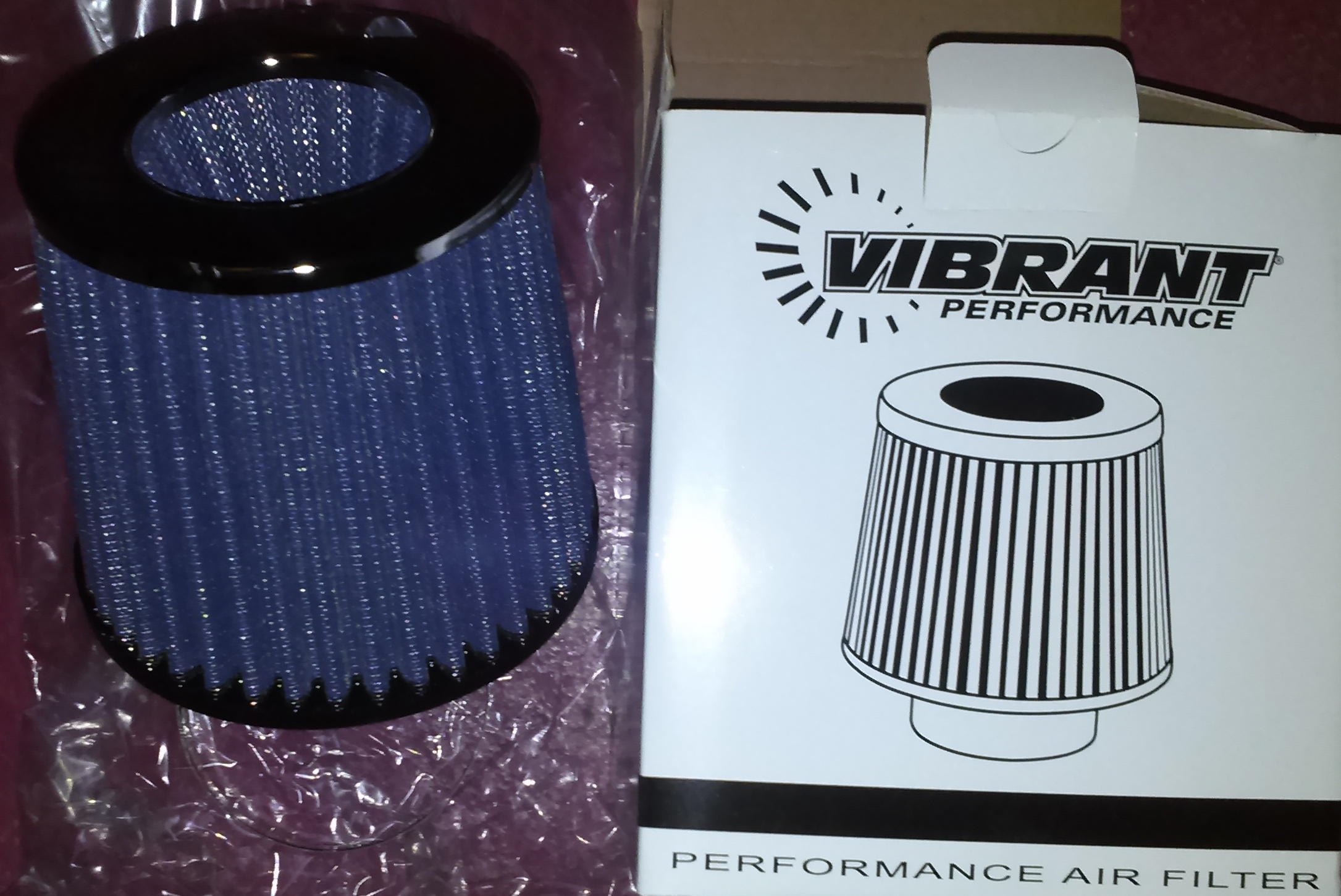 Vibrant Open Funnel Performance Air Filter