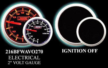 52mm Electrical Volt Gauge with Warning and Peak